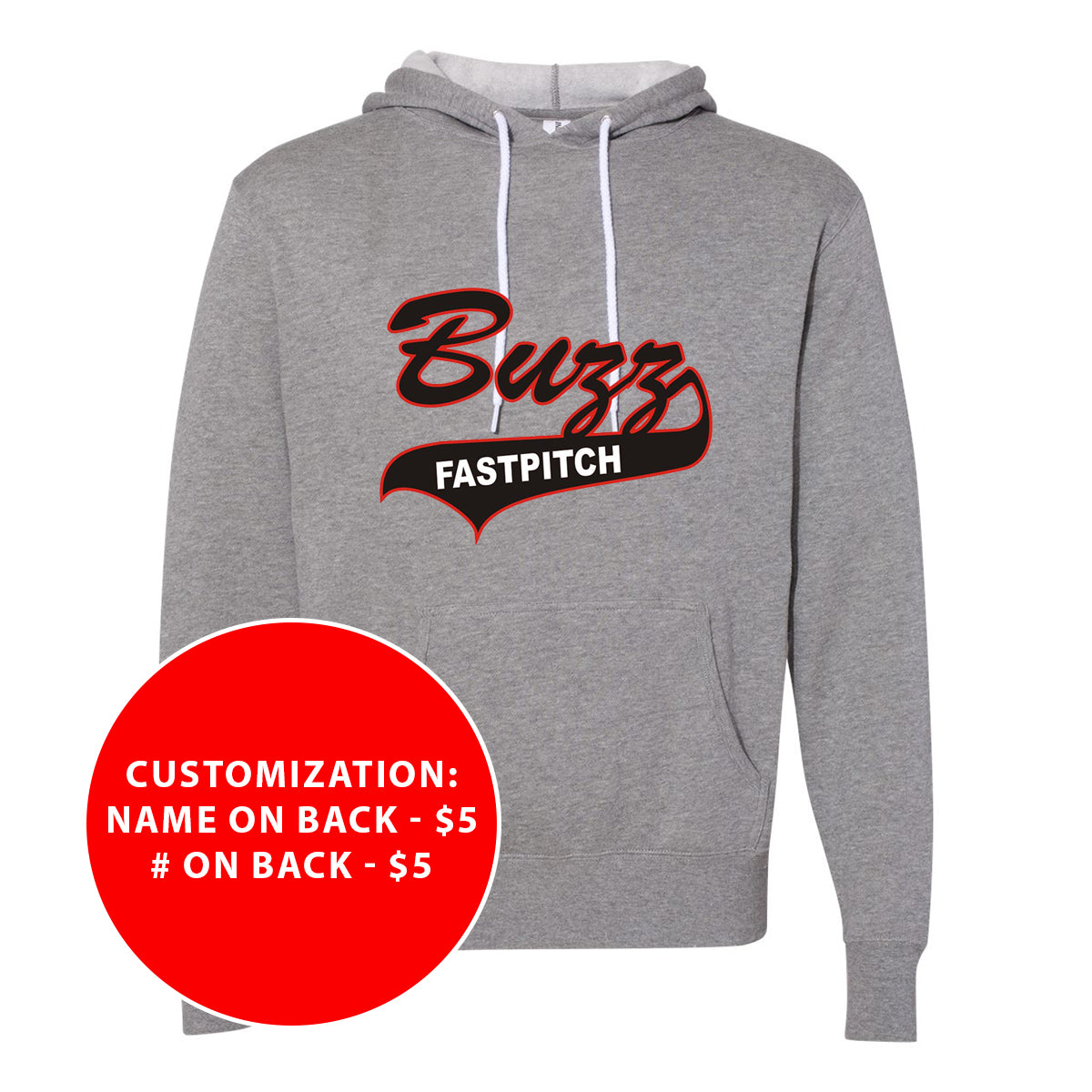 Adult Buzz Fastpitch Lightweight Hooded Sweatshirt