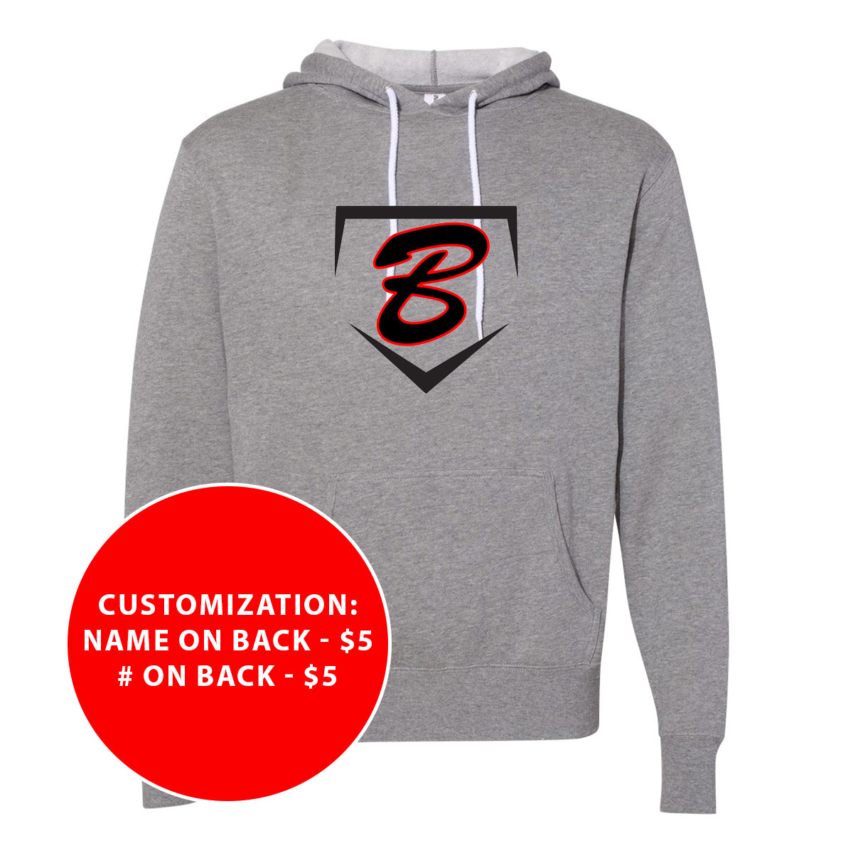 Adult Buzz Fastpitch Homeplate Lightweight Hooded Sweatshirt