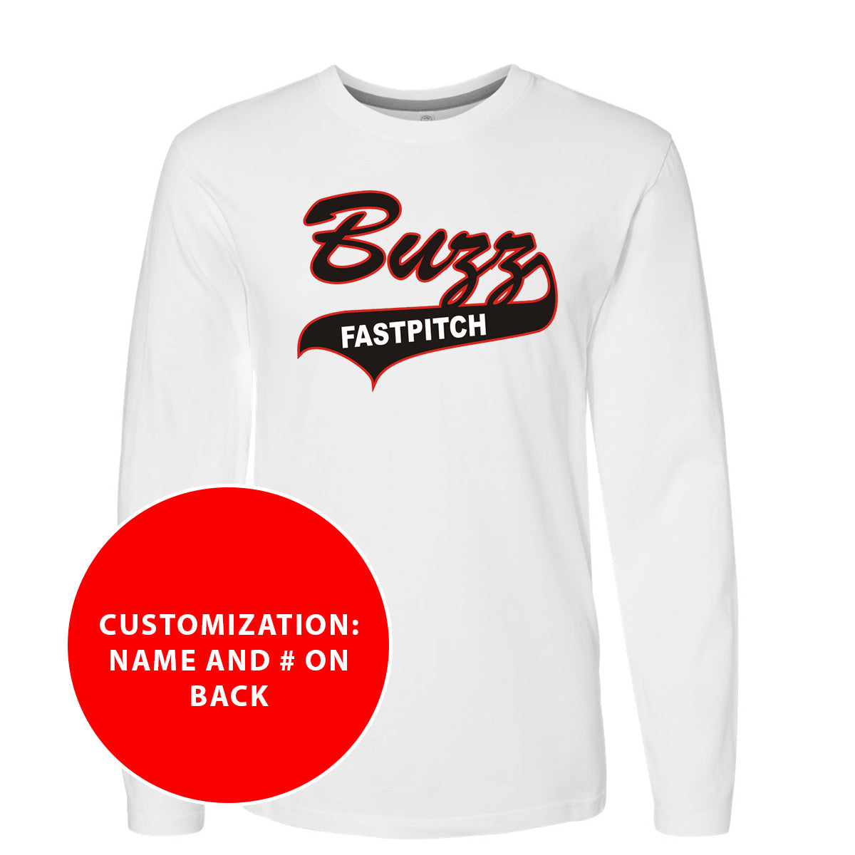 Adult Buzz Fastpitch Long Sleeve Jersey Tee
