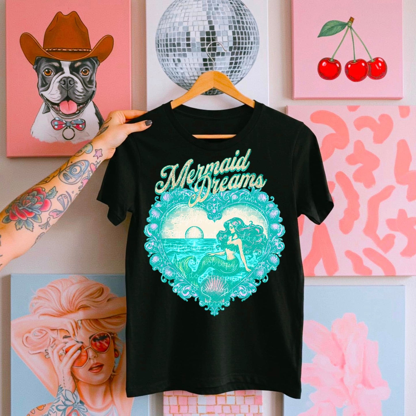 Mermaid Dreams 2 Valentine Tee