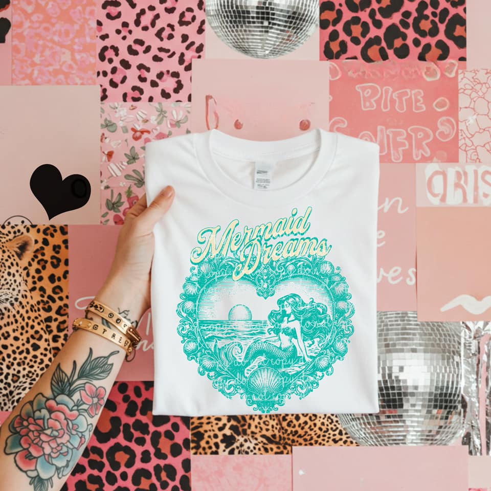 Mermaid Dreams Valentine Tee