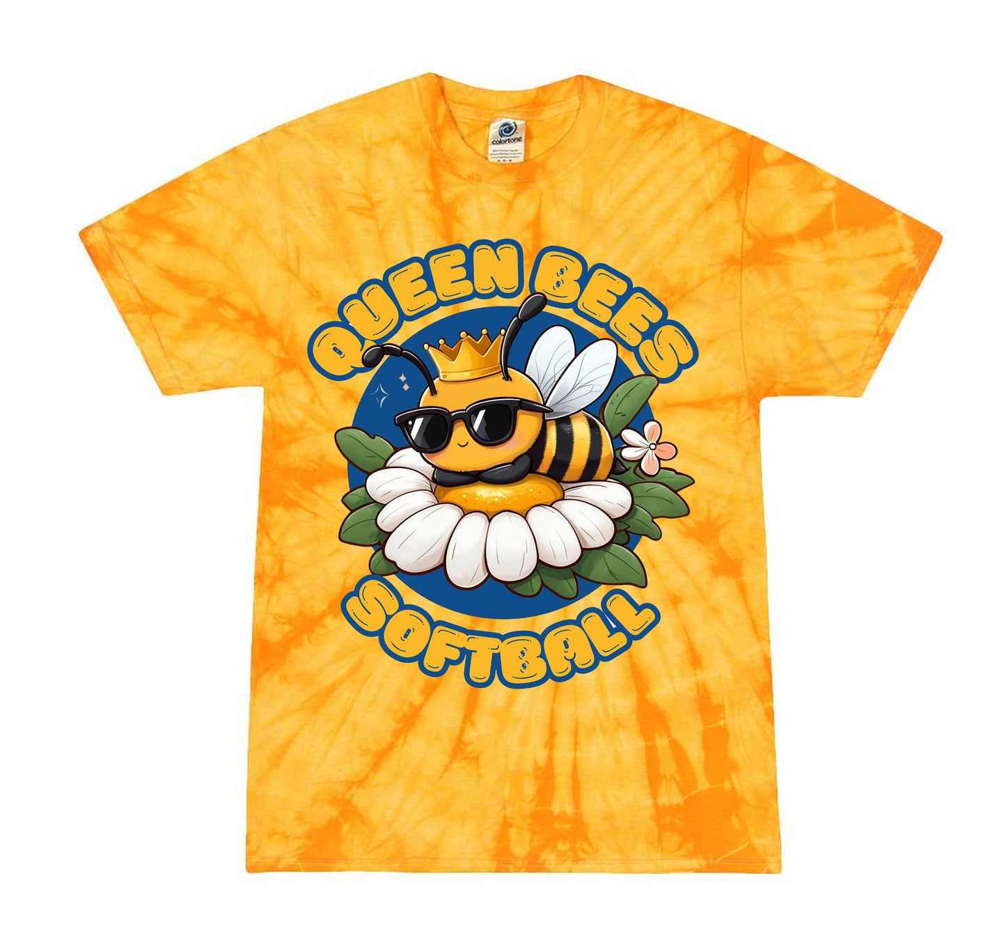 Unisex Cute Queen Bees Softball Tee