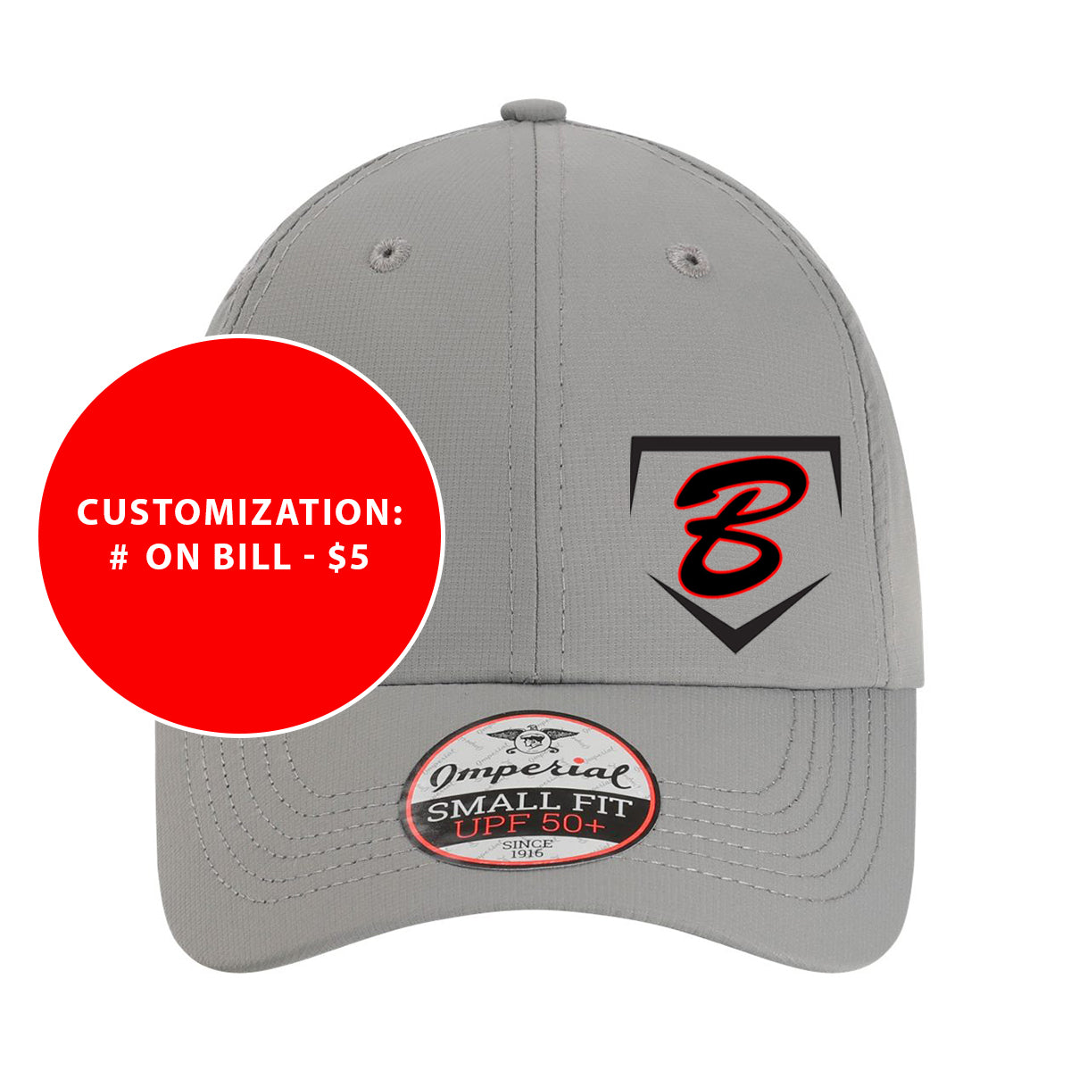 Adult Imperial Performance Buzz Fastpitch Homeplate Small Fit Hat