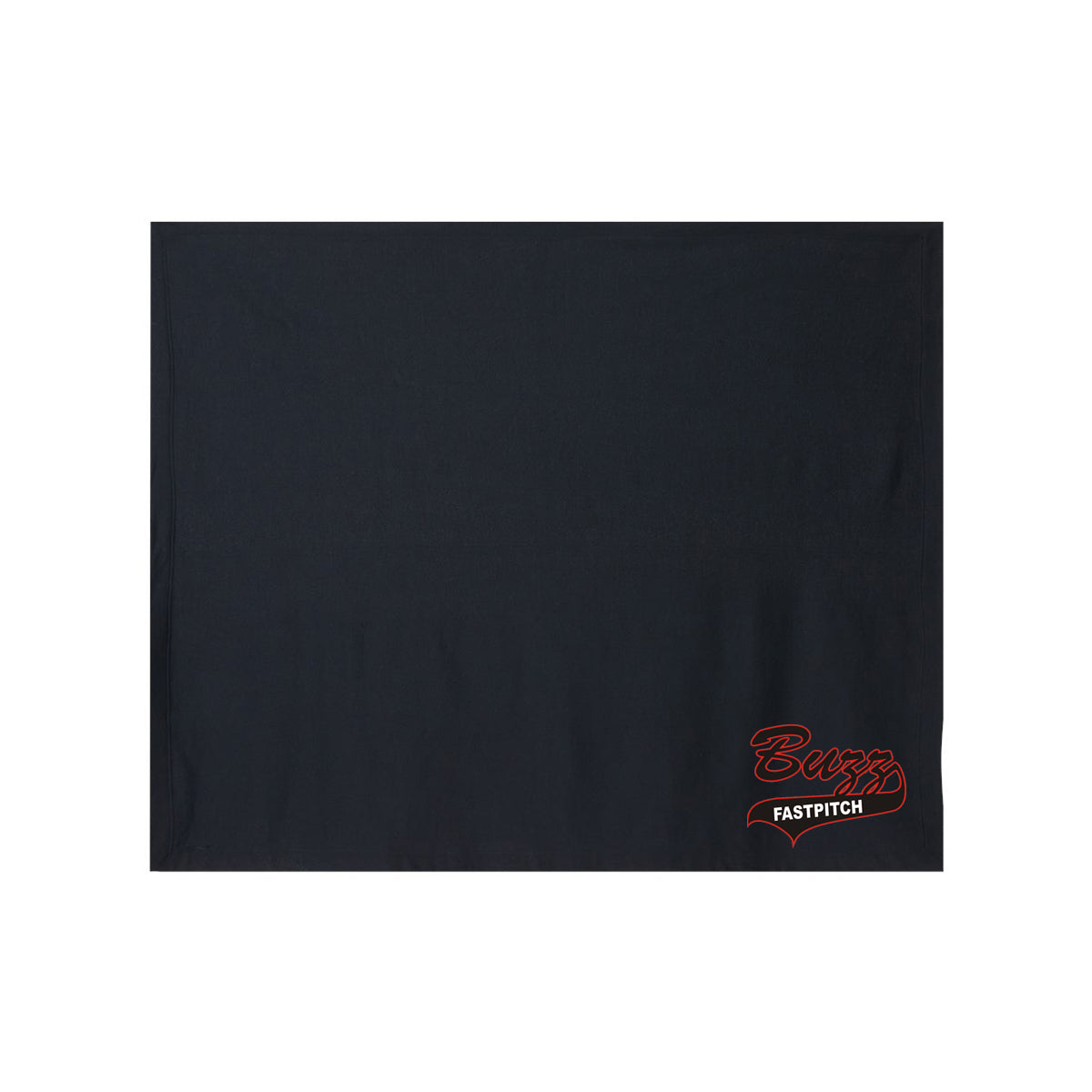 Buzz Fastpitch Logo Sweatshirt Material 50x60 Blanket