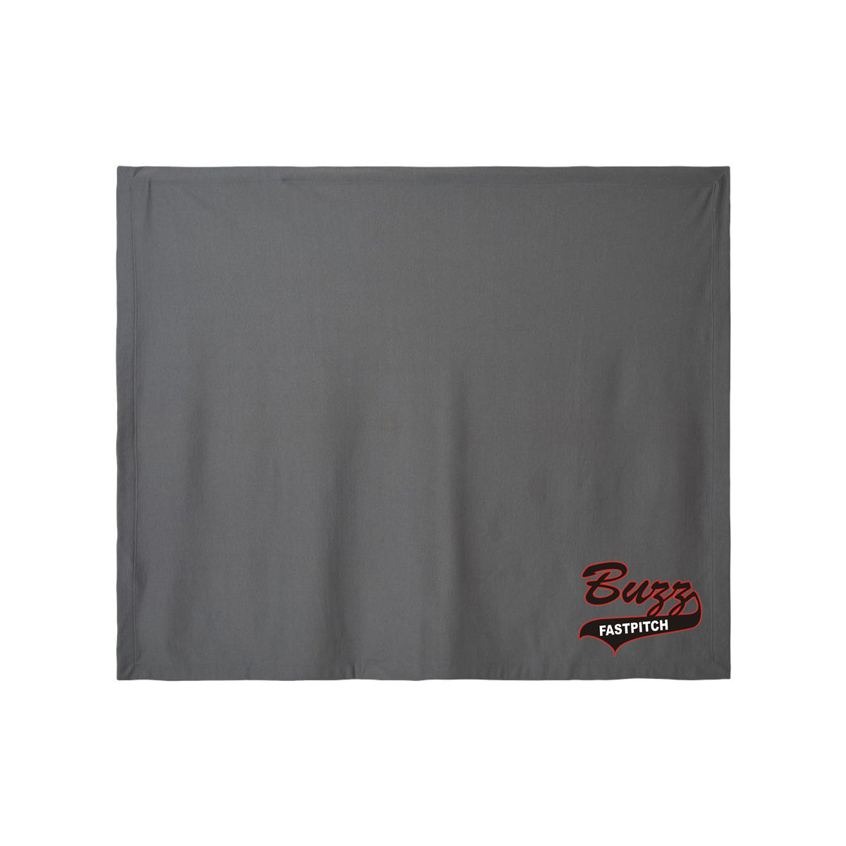 Buzz Fastpitch Logo Sweatshirt Material 50x60 Blanket