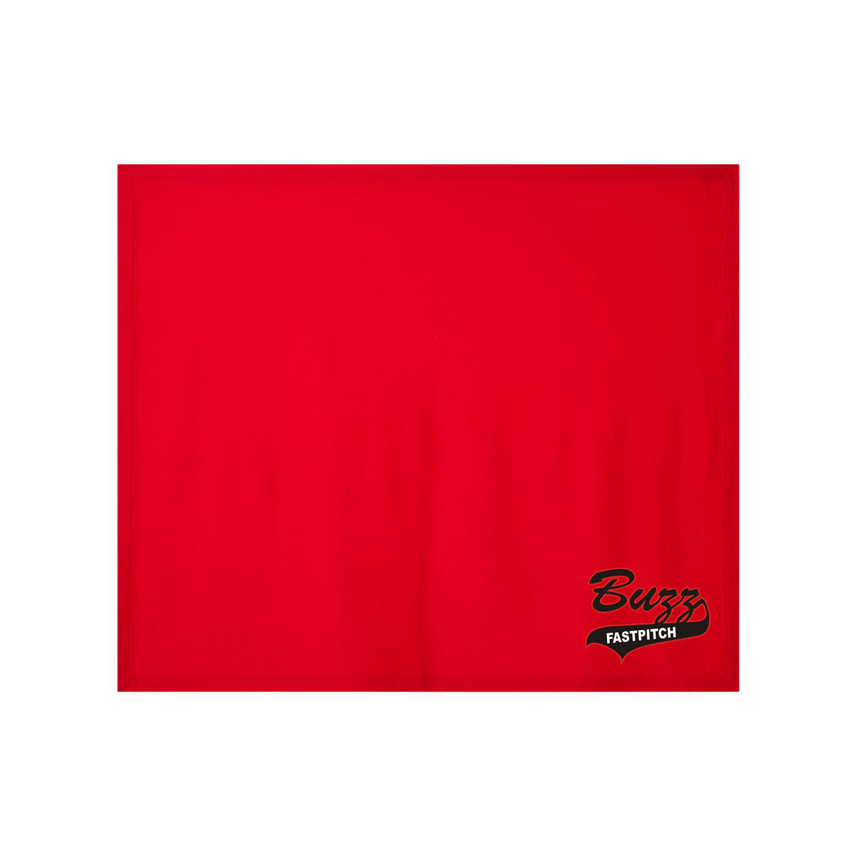Buzz Fastpitch Logo Sweatshirt Material 50x60 Blanket
