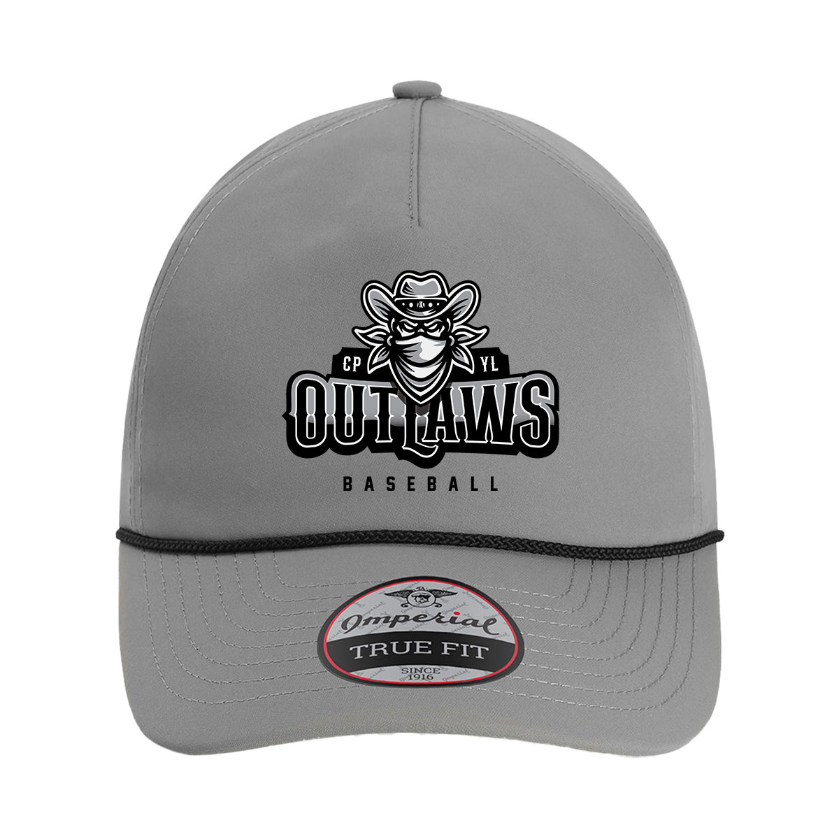 Adult Outlaws Baseball 5 Panel Harrison Performance Hat