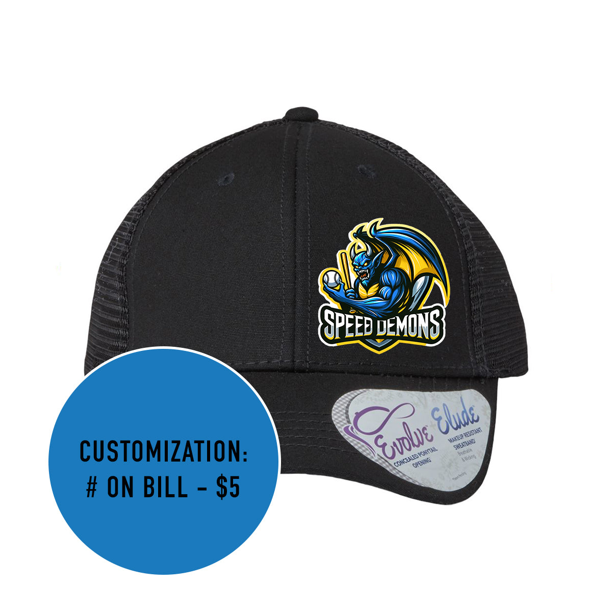 Adult Ponytail Speed Demons Trucker Hat