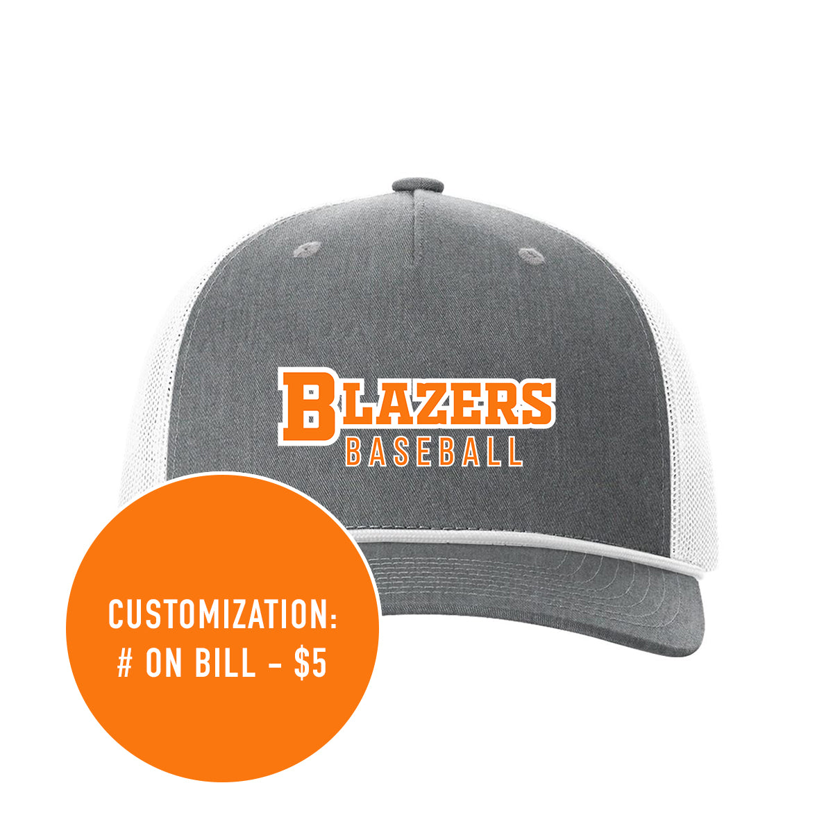 Adult Richardson Blazers Five-Panel Snapback Trucker With Rope Hat