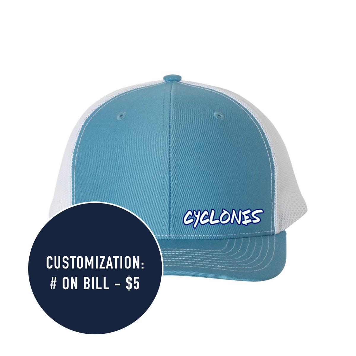 Adult Richardson Cyclones Snapback Trucker Hat