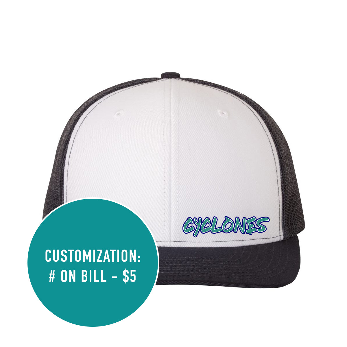 Adult Richardson Cyclones Snapback Trucker Hat