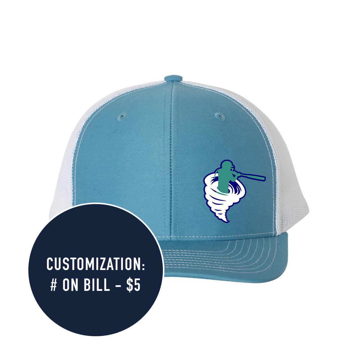 Adult Richardson Cyclones Logo Snapback Trucker Hat