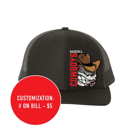 Adult Richardson Cowboys Baseball Snapback Trucker Hat