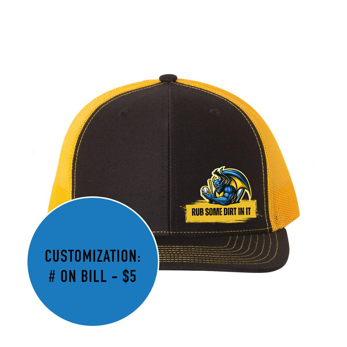 Adult Richardson Speed Demons Rub Some Dirt in it Snapback Trucker Hat