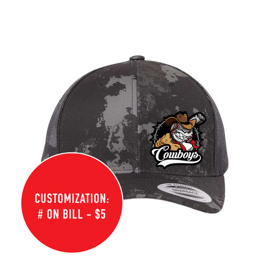 Adult Cowboys Poseidon Black Baseball Hat