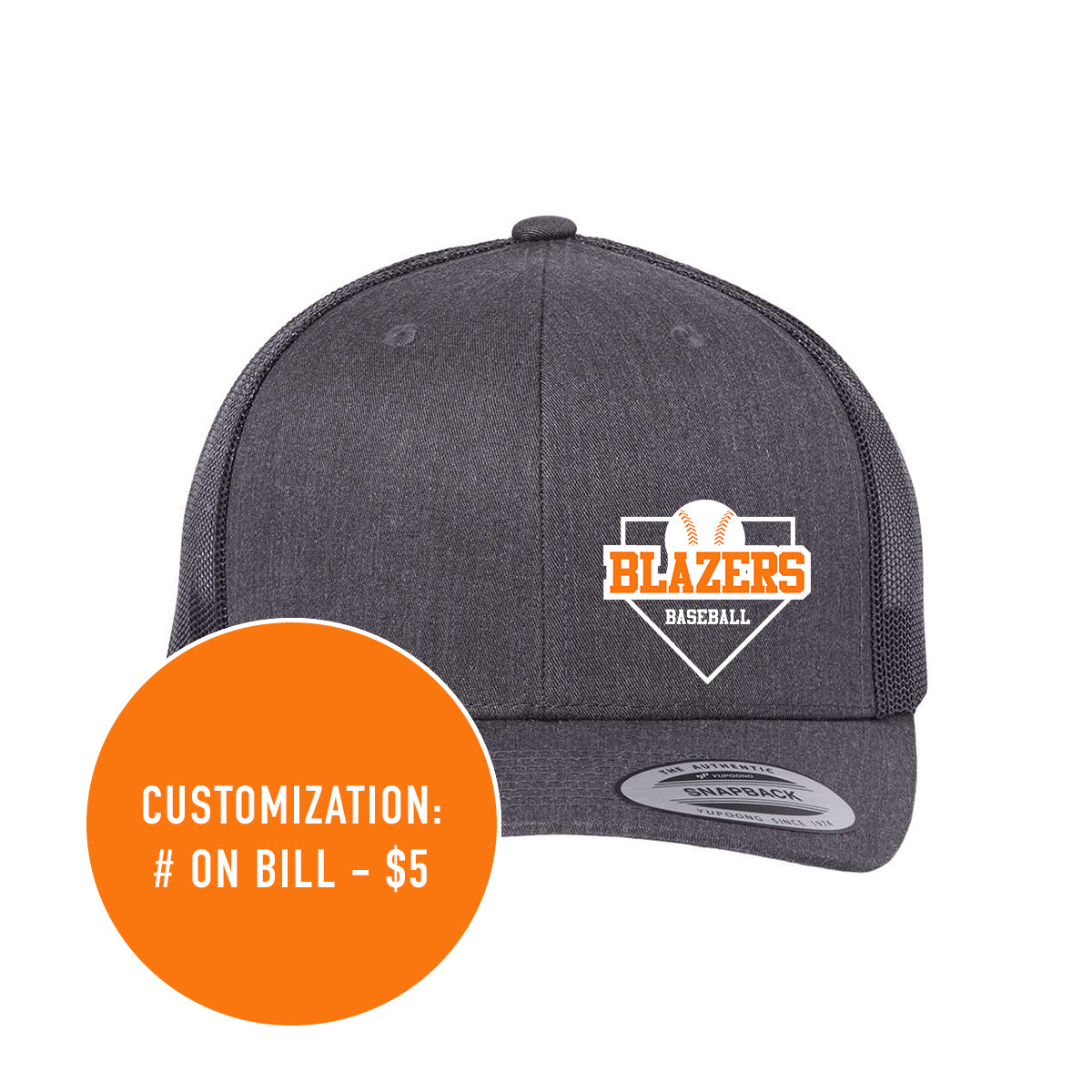 Adult Blazers Baseball Retro Trucker Hat