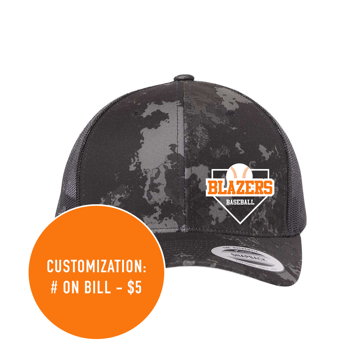 Adult Blazers Baseball Retro Trucker Hat