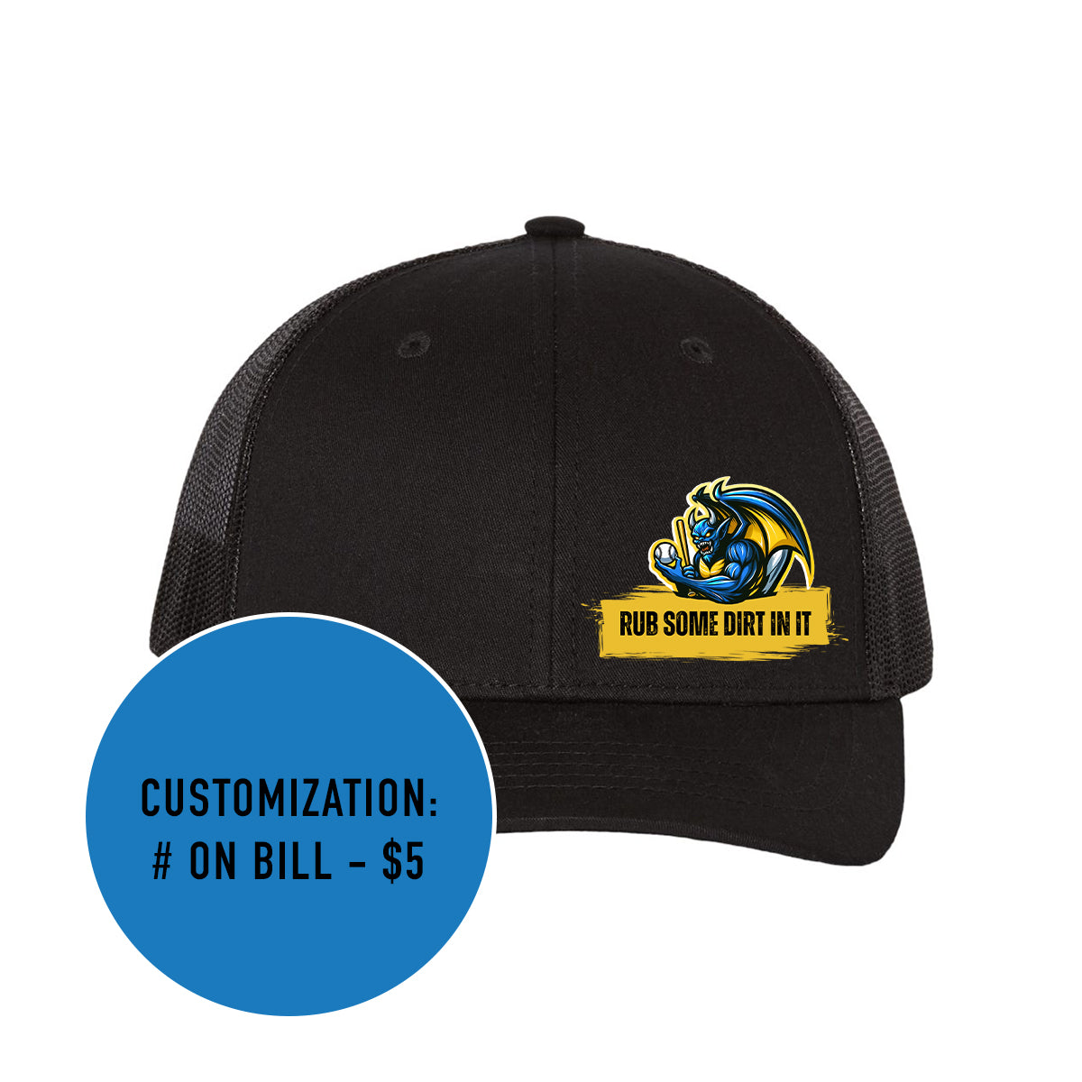 Youth Richardson Speed Demons Rub Some Dirt In It Snapback Trucker Hat