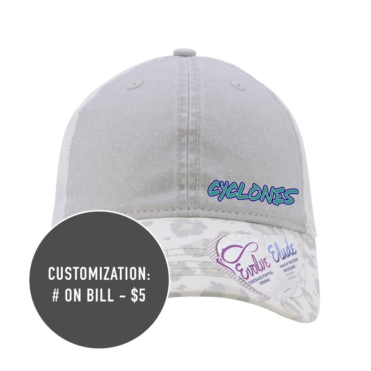 Adult Ponytail Cyclones Trucker Hat