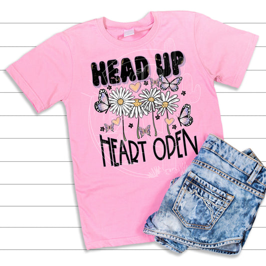 Head Up Heart Open Valentine Tee
