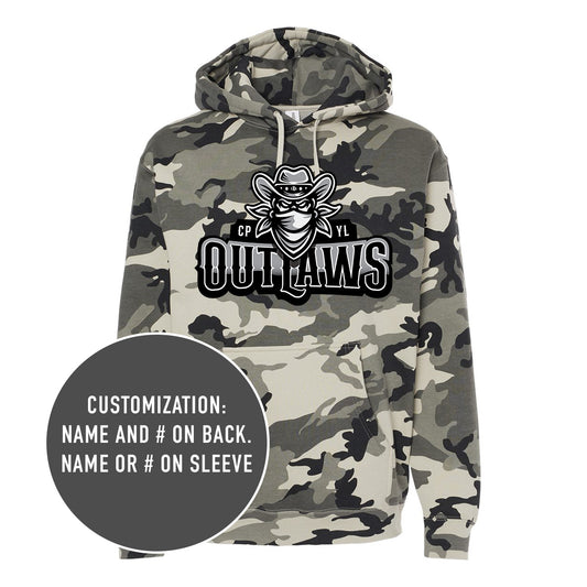 Adult Outlaws Heavy Blend Hooded Snow Camo Sweatshirt