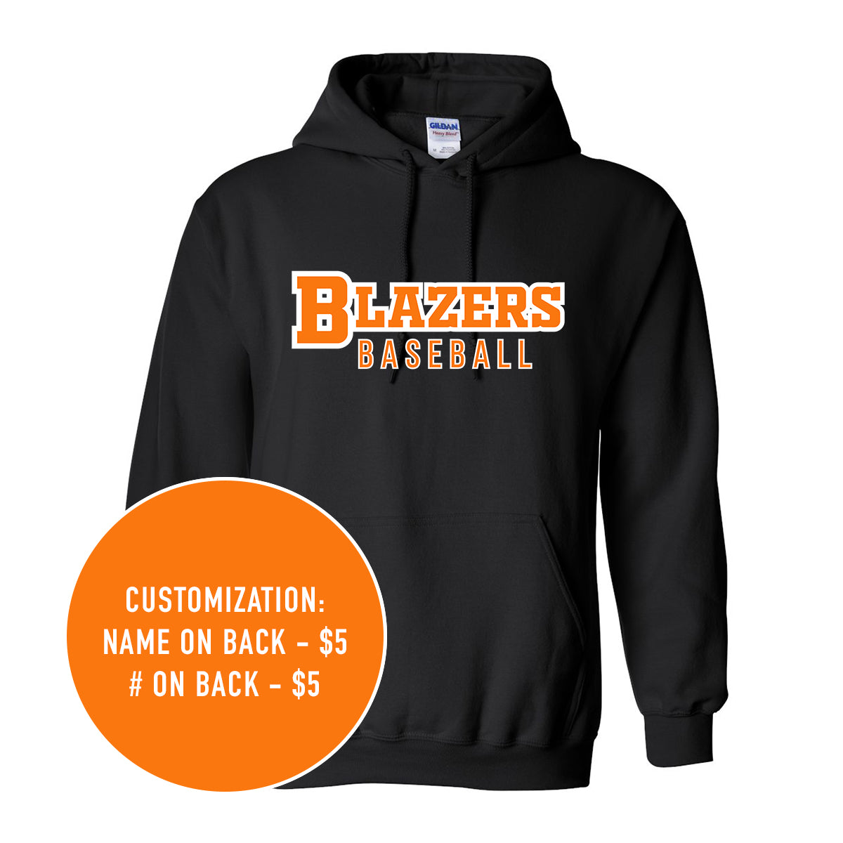 Adult Blazers Heavy Blend Hooded Sweatshirt