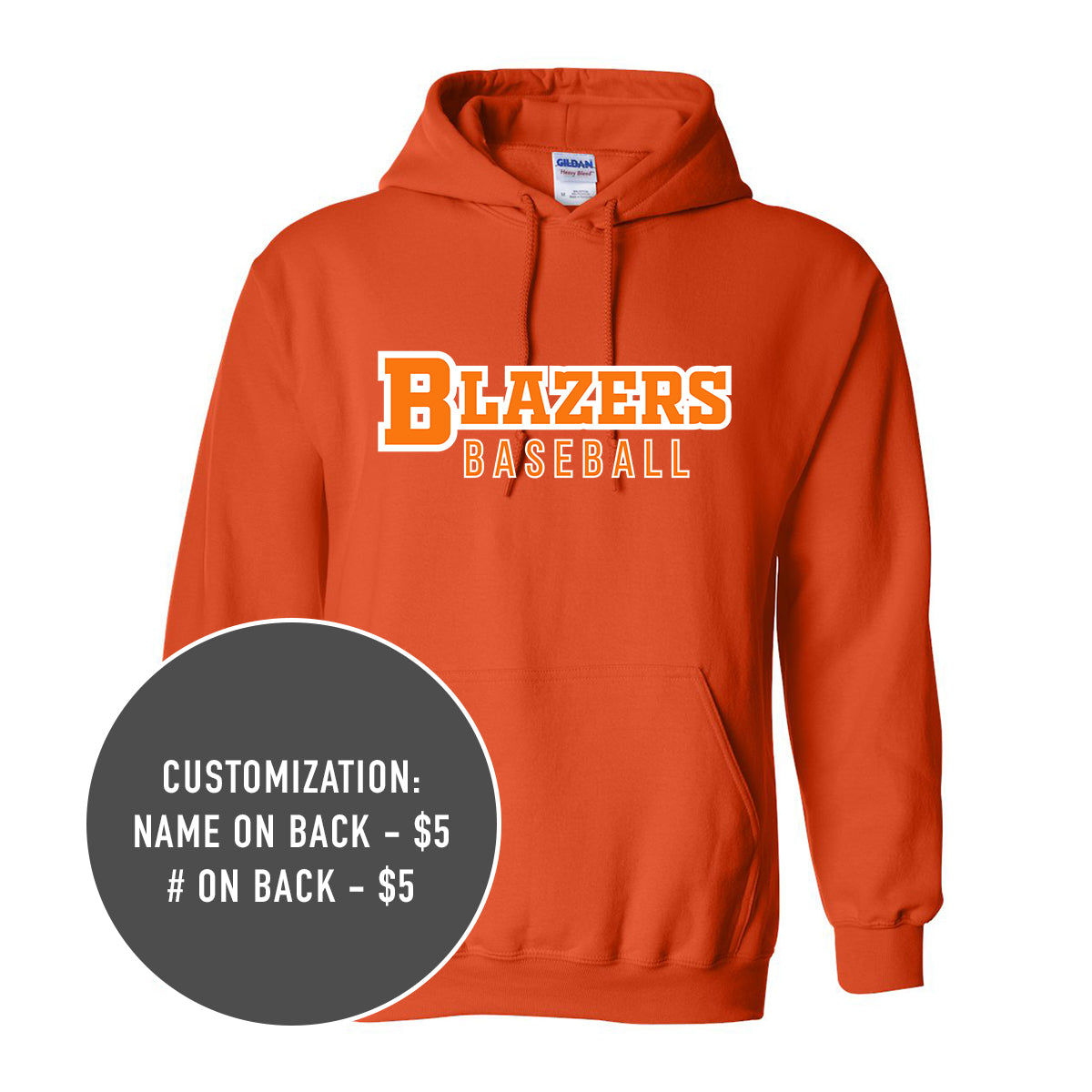 Adult Blazers Heavy Blend Hooded Sweatshirt