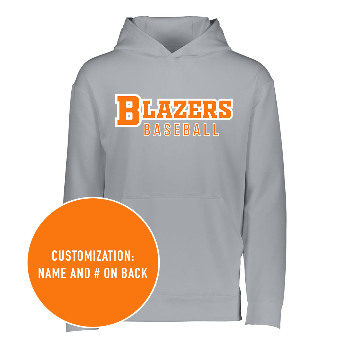 Blazers Custom Wicking Fleece Hooded Sweatshirt