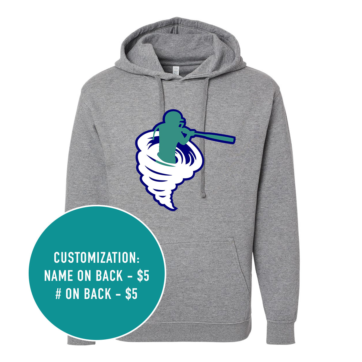 Adult Cyclone Logo Elevated Fleece Hooded Sweatshirt