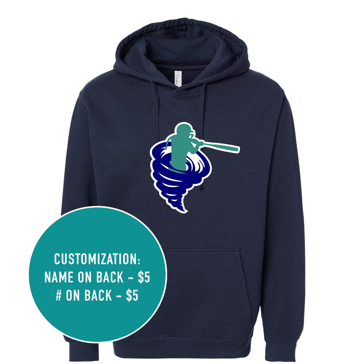 Adult Cyclone Logo Elevated Fleece Hooded Sweatshirt