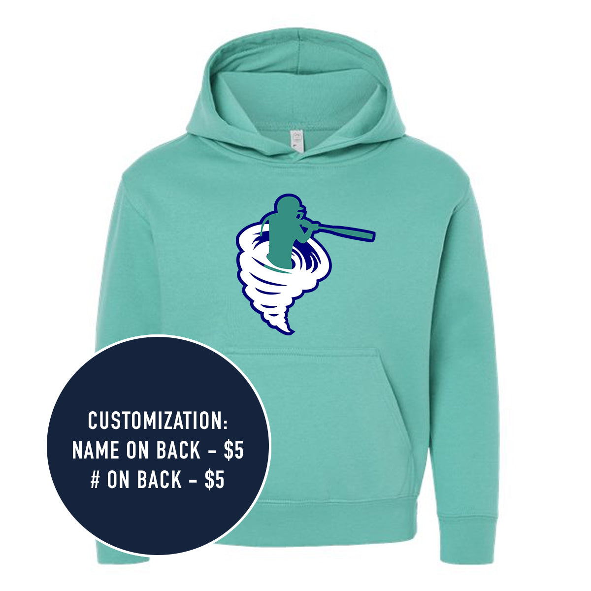 Youth Cyclones Logo Elevated Fleece Hooded Sweatshirt