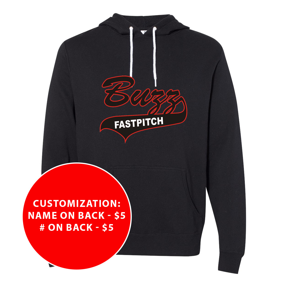 Adult Buzz Fastpitch Lightweight Hooded Sweatshirt