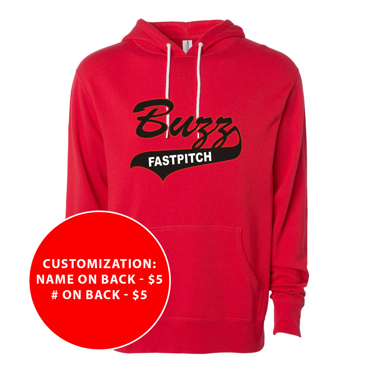 Adult Buzz Fastpitch Lightweight Hooded Sweatshirt