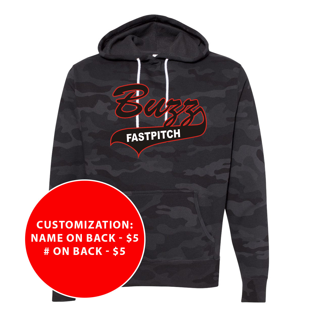 Adult Buzz Fastpitch Lightweight Hooded Sweatshirt