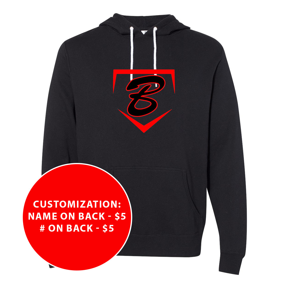 Adult Buzz Fastpitch Homeplate Lightweight Hooded Sweatshirt