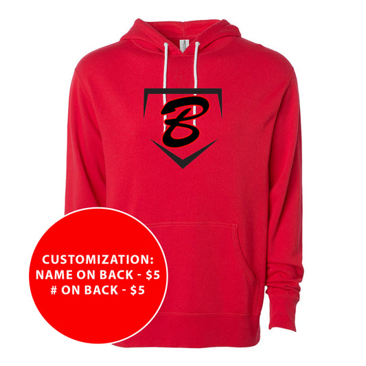 Adult Buzz Fastpitch Homeplate Lightweight Hooded Sweatshirt