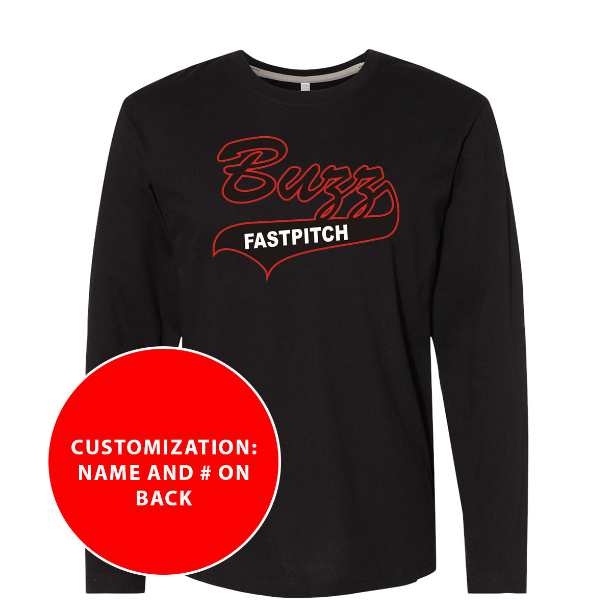 Adult Buzz Fastpitch Long Sleeve Jersey Tee