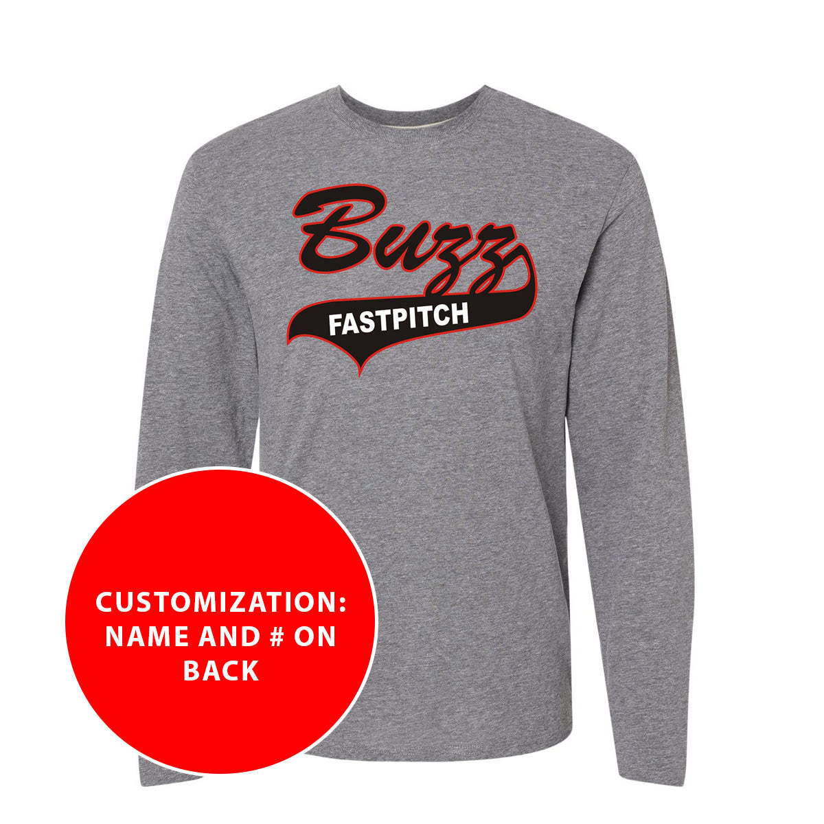 Adult Buzz Fastpitch Long Sleeve Jersey Tee