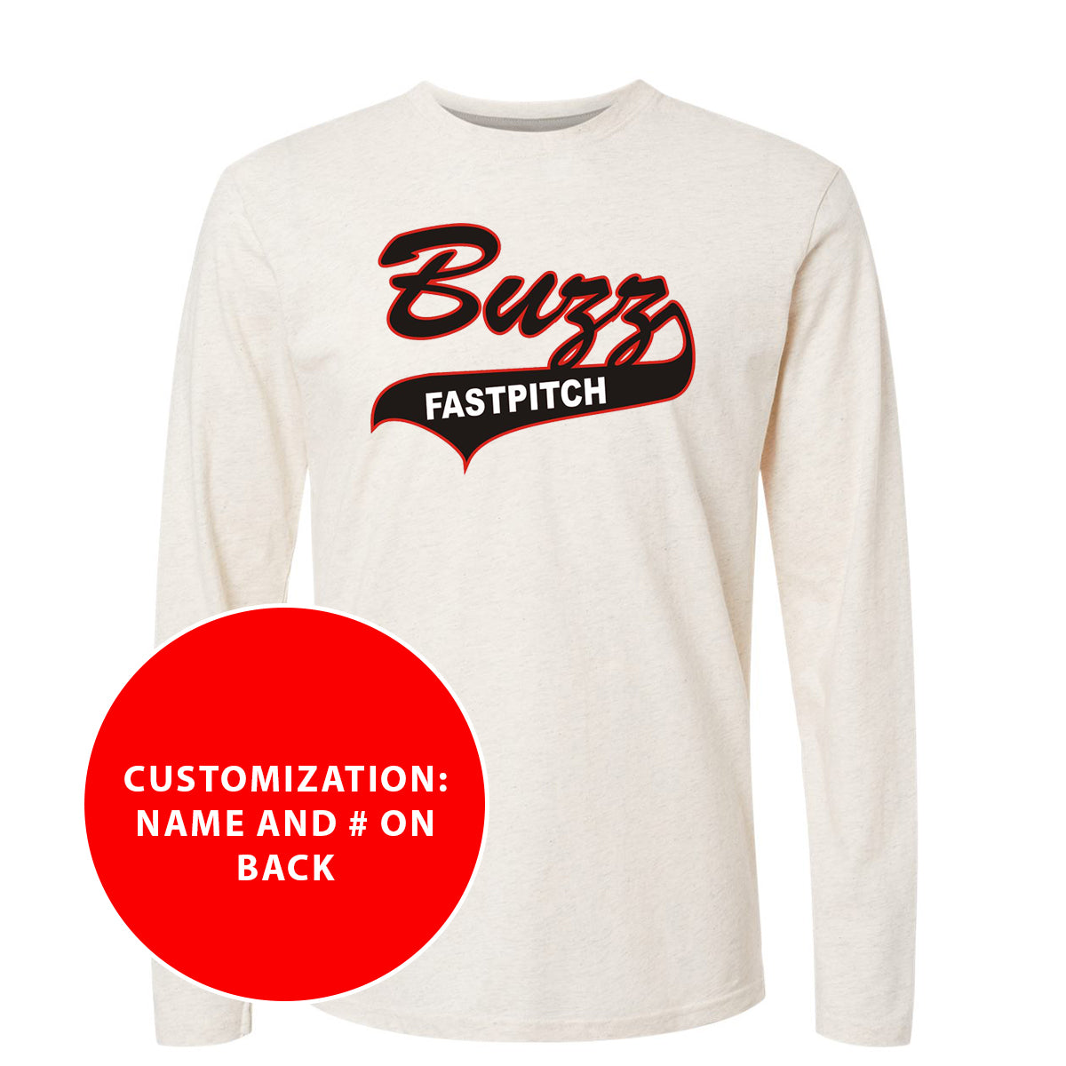 Adult Buzz Fastpitch Long Sleeve Jersey Tee