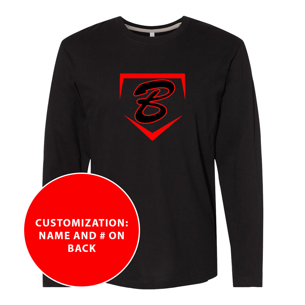 Adult Buzz Fastpitch Homeplate Long Sleeve Jersey Tee