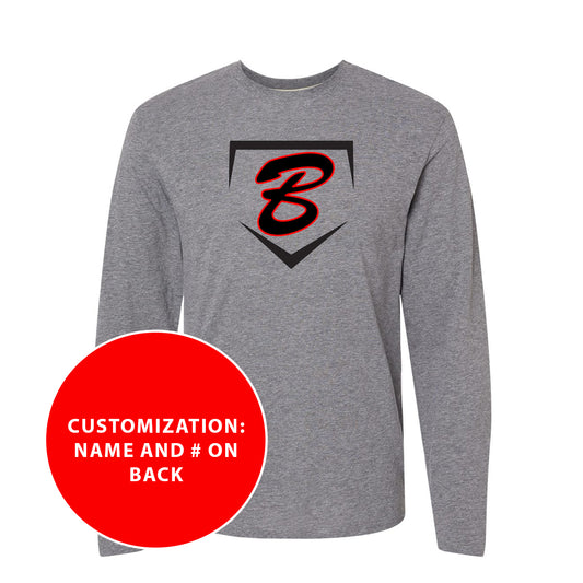 Youth Buzz Fastpitch Homeplate Long Sleeve Jersey Tee