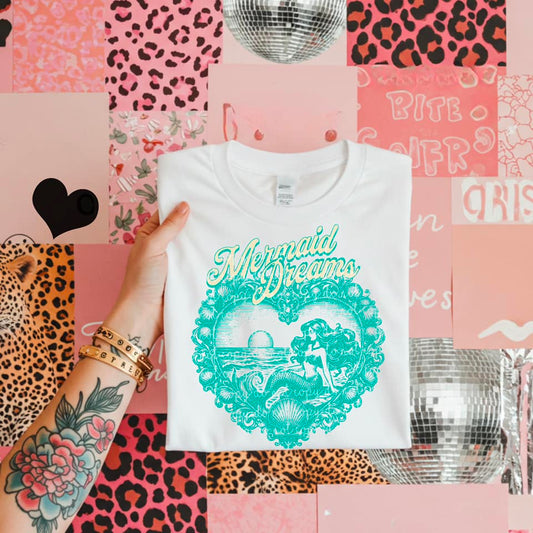 Mermaid Dreams Valentine Tee