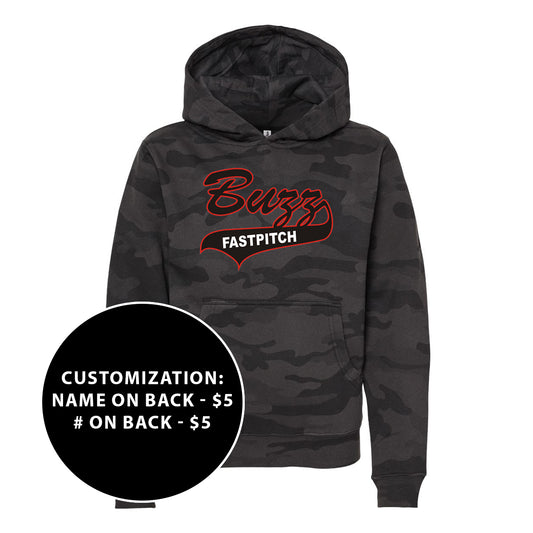 Youth Buzz Fastpitch Midweight Hooded Sweatshirt