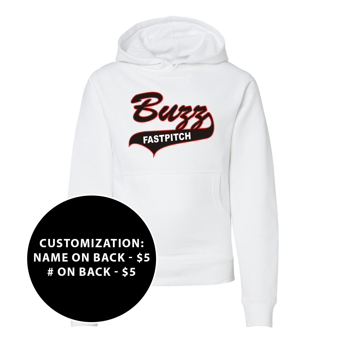 Youth Buzz Fastpitch Midweight Hooded Sweatshirt