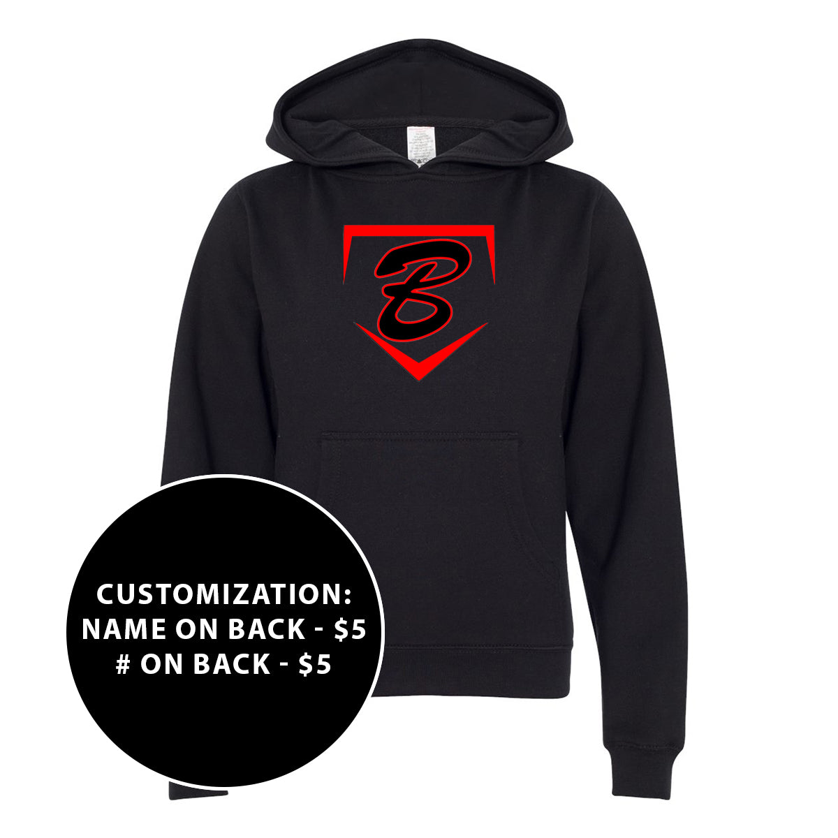 Youth Buzz Fastpitch Homeplate Midweight Hooded Sweatshirt