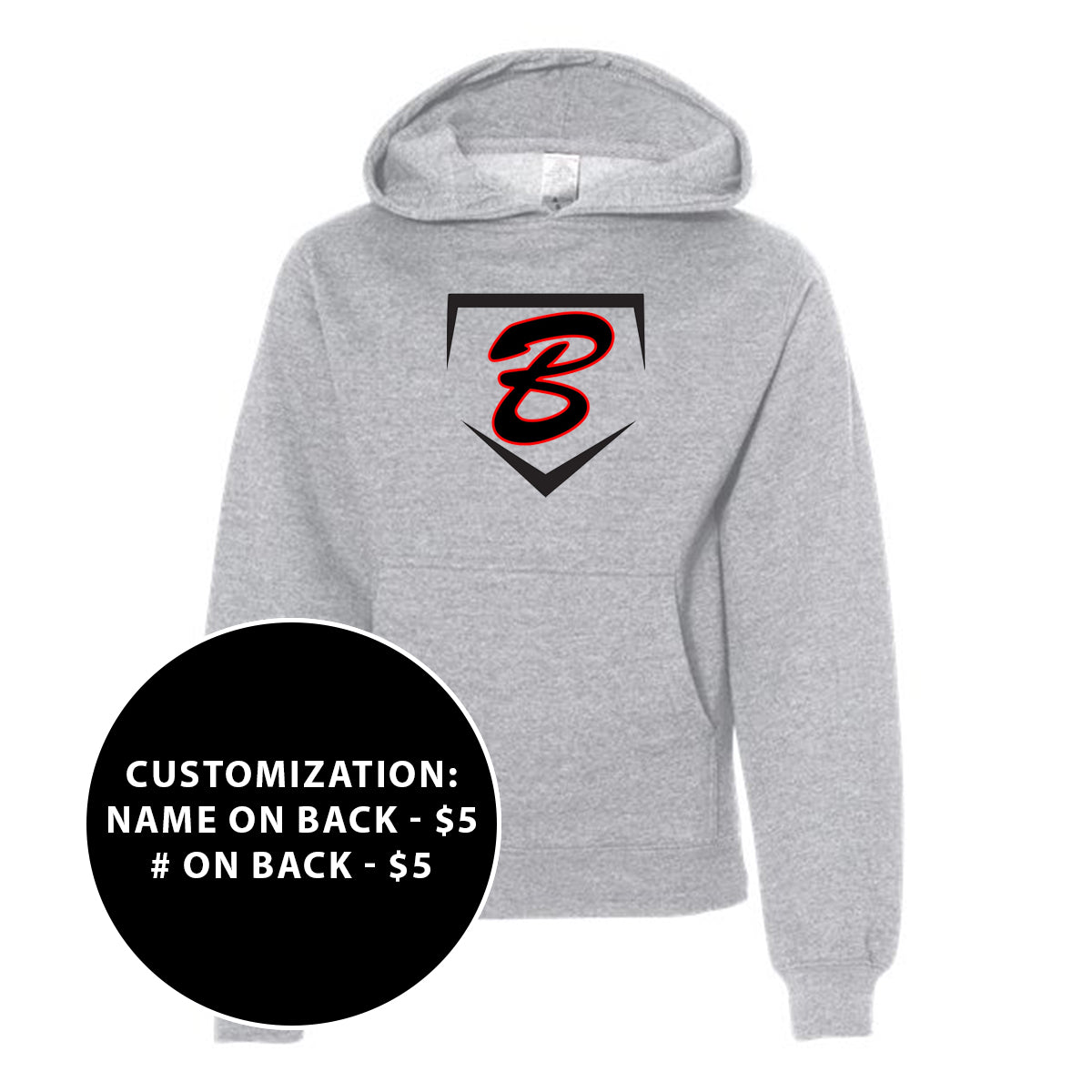 Youth Buzz Fastpitch Homeplate Midweight Hooded Sweatshirt