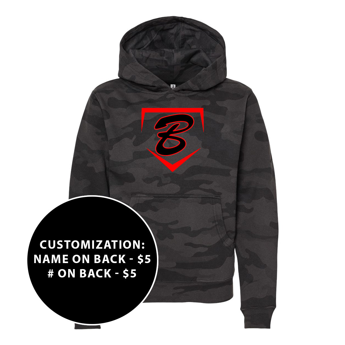 Youth Buzz Fastpitch Homeplate Midweight Hooded Sweatshirt