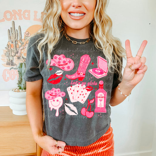 Pink Western Tee