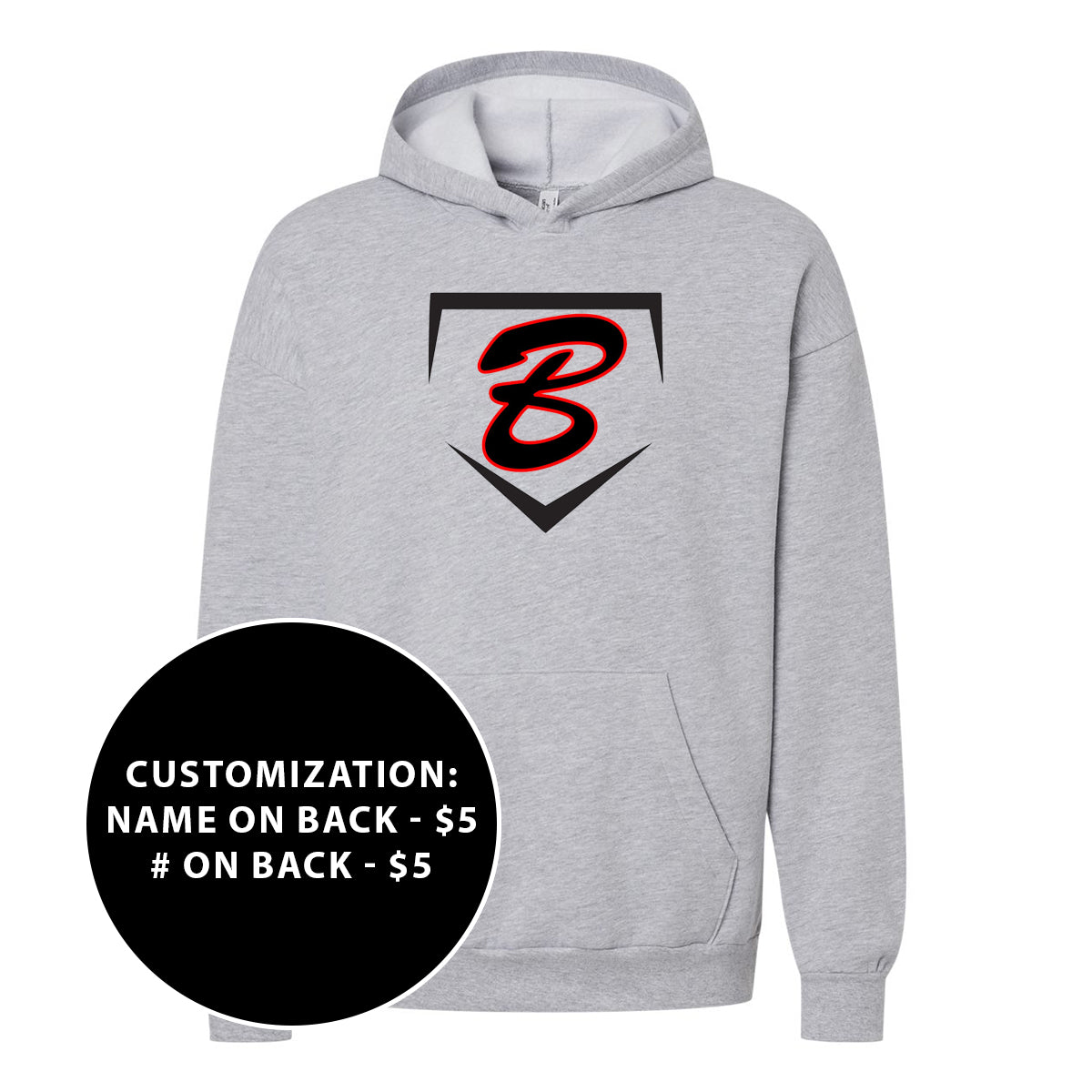 Adult Buzz Fastpitch Homeplate ReFlex Hooded Sweatshirt