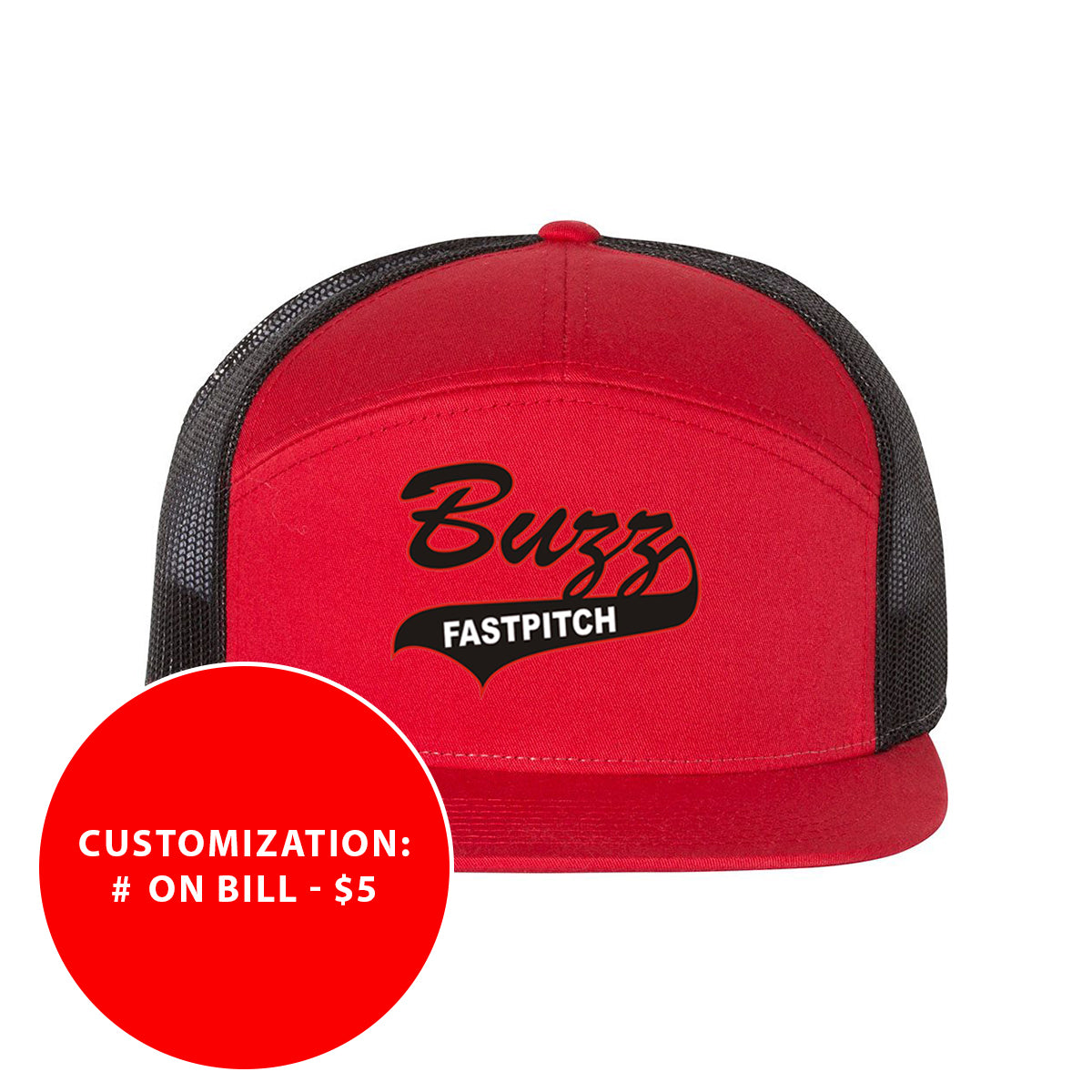 Adult Richardson Buzz Fastpitch Seven Panel Trucker Hat